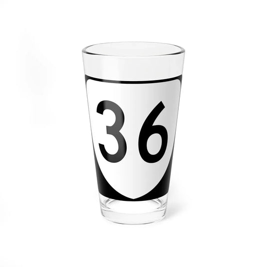 Virginia 36 (Virginia) (Road Sign) Pint Glass 16oz 16oz - Go Mug Yourself