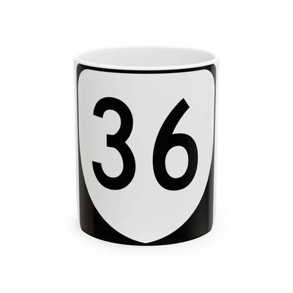 Virginia 36 (Virginia) (Road Sign) White Coffee Mug 11oz - Go Mug Yourself