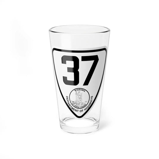Virginia 37 1924 (Virginia) (Road Sign) Pint Glass 16oz 16oz - Go Mug Yourself