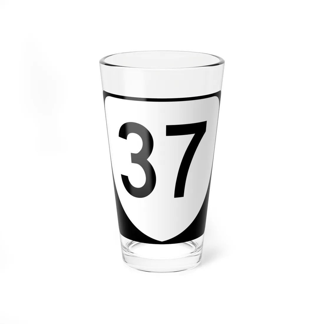 Virginia 37 (Virginia) (Road Sign) Pint Glss 16oz 16oz - Go Mug Yourself