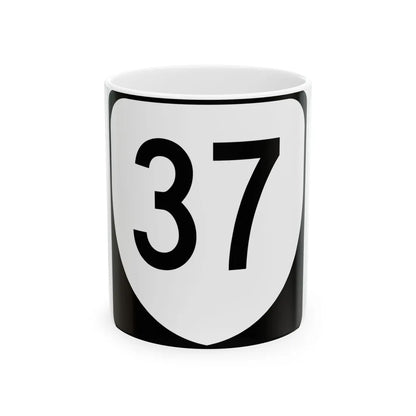 Virginia 37 (Virginia) (Road Sign) White Coffee Mug 11oz - Go Mug Yourself
