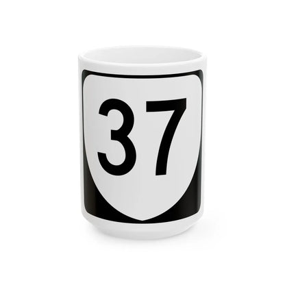 Virginia 37 (Virginia) (Road Sign) White Coffee Mug 15oz - Go Mug Yourself
