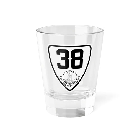 Virginia 38 1924 (Virginia) (Road Sign) Shot Glass 1.5oz 1.5oz - Go Mug Yourself