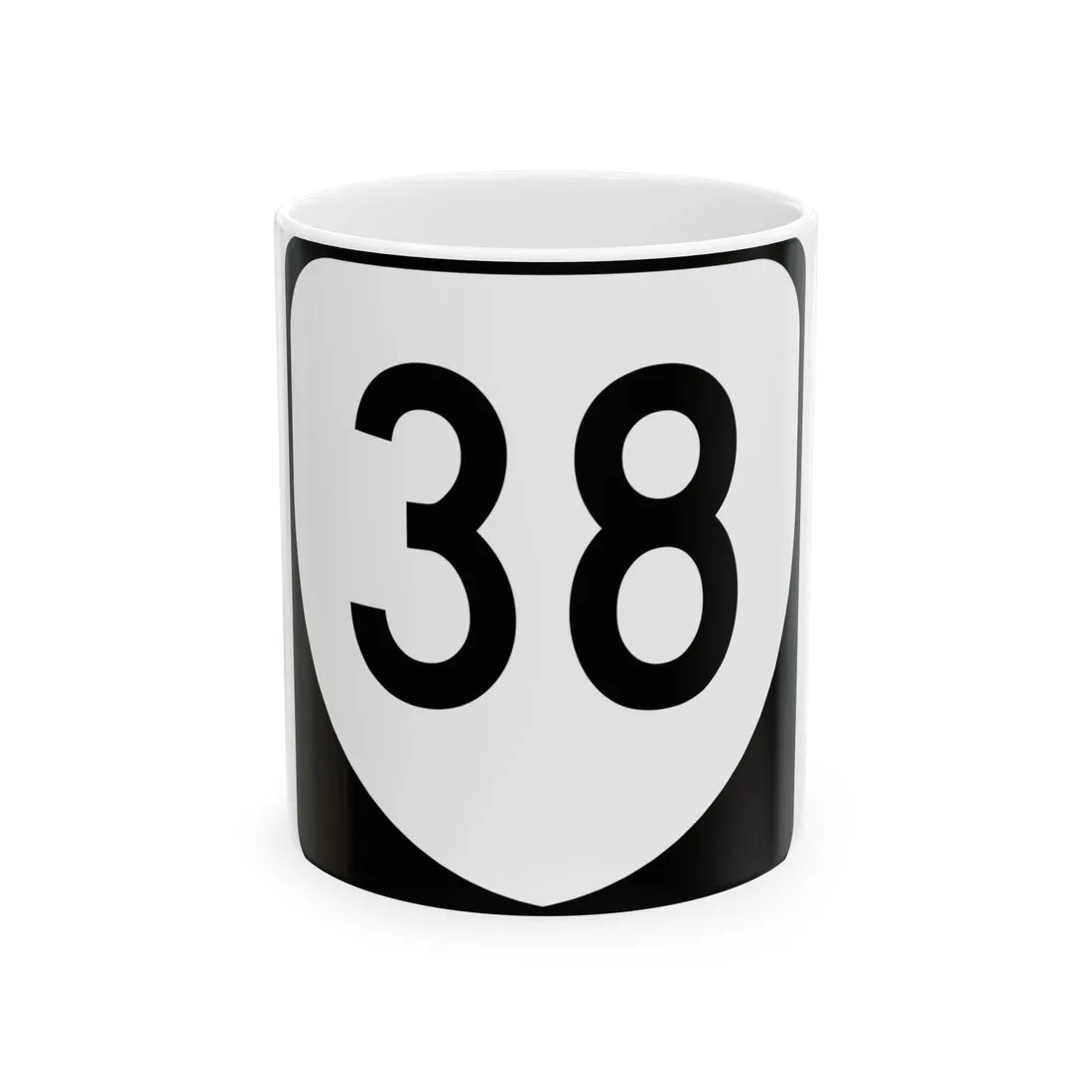 Virginia 38 (Virginia) (Road Sign) White Coffee Mug 11oz - Go Mug Yourself