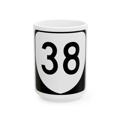 Virginia 38 (Virginia) (Road Sign) White Coffee Mug 15oz - Go Mug Yourself