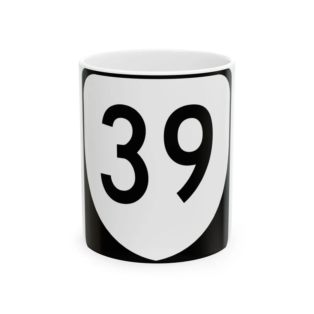 Virginia 39 (Virginia) (Road Sign) White Coffee Mug 11oz - Go Mug Yourself