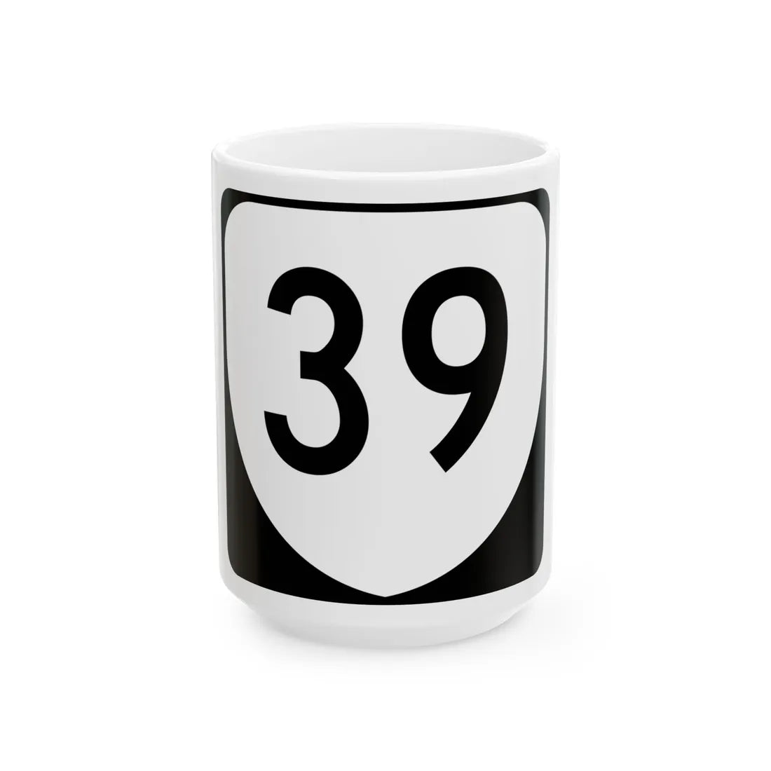 Virginia 39 (Virginia) (Road Sign) White Coffee Mug 15oz - Go Mug Yourself