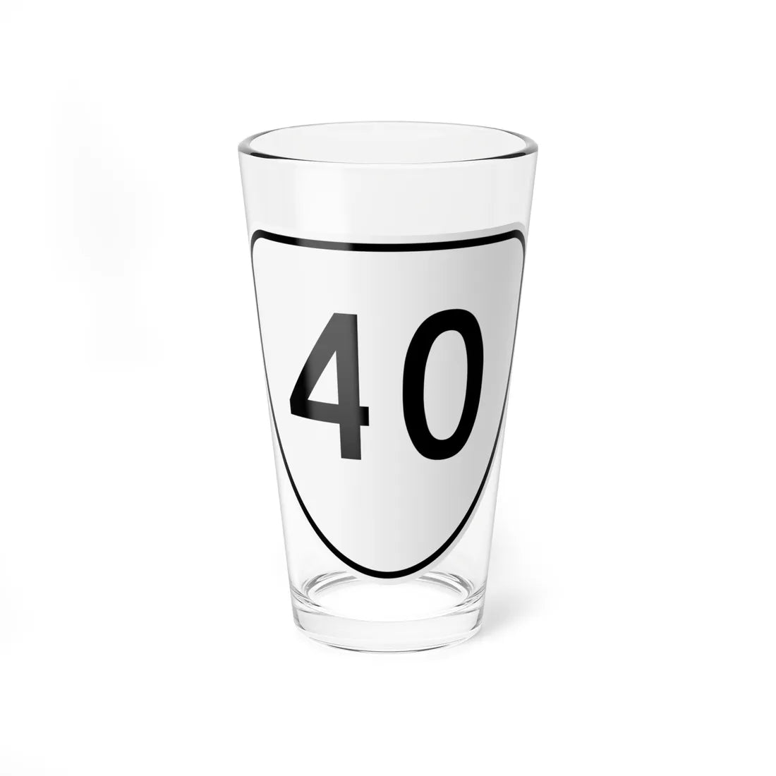 Virginia 40 1956 (Virginia) (Road Sign) Pint Glss 16oz 16oz - Go Mug Yourself