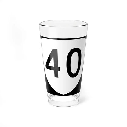 Virginia 40 (Virginia) (Road Sign) Pint Glass 16oz 16oz - Go Mug Yourself