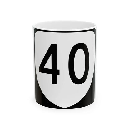 Virginia 40 (Virginia) (Road Sign) White Coffee Mug 11oz - Go Mug Yourself