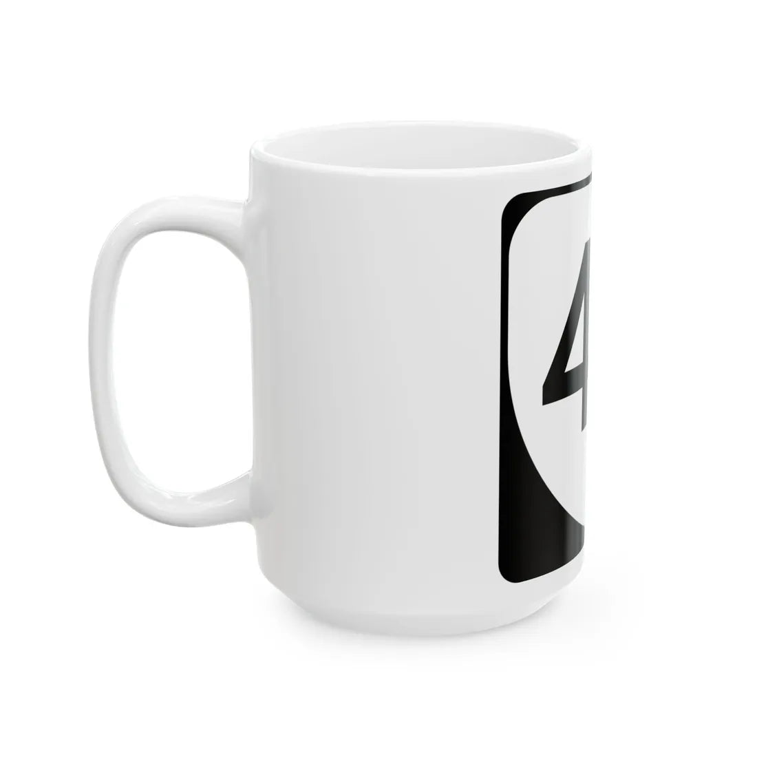 Virginia 40 (Virginia) (Road Sign) White Coffee Mug - Go Mug Yourself