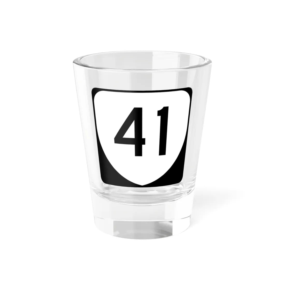 Virginia 41 (Virginia) (Road Sign) Shot Glass 1.5oz 1.5oz - Go Mug Yourself