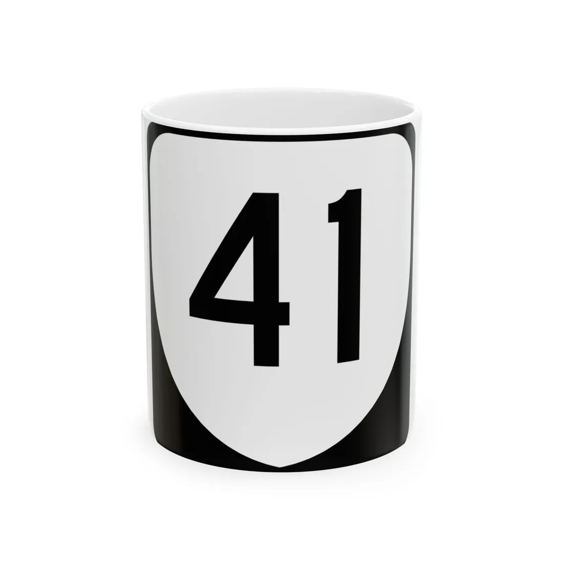 Virginia 41 (Virginia) (Road Sign) White Coffee Mug 11oz - Go Mug Yourself