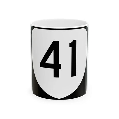 Virginia 41 (Virginia) (Road Sign) White Coffee Mug 11oz - Go Mug Yourself