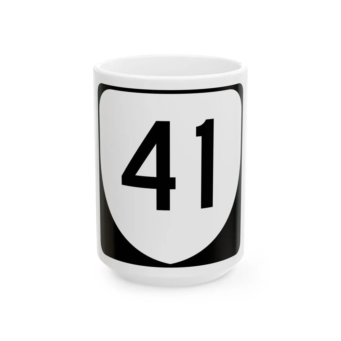 Virginia 41 (Virginia) (Road Sign) White Coffee Mug 15oz - Go Mug Yourself