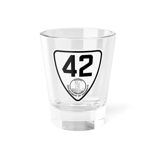 Virginia 42 1924 (Virginia) (Road Sign) Shot Glass 1.5oz 1.5oz - Go Mug Yourself