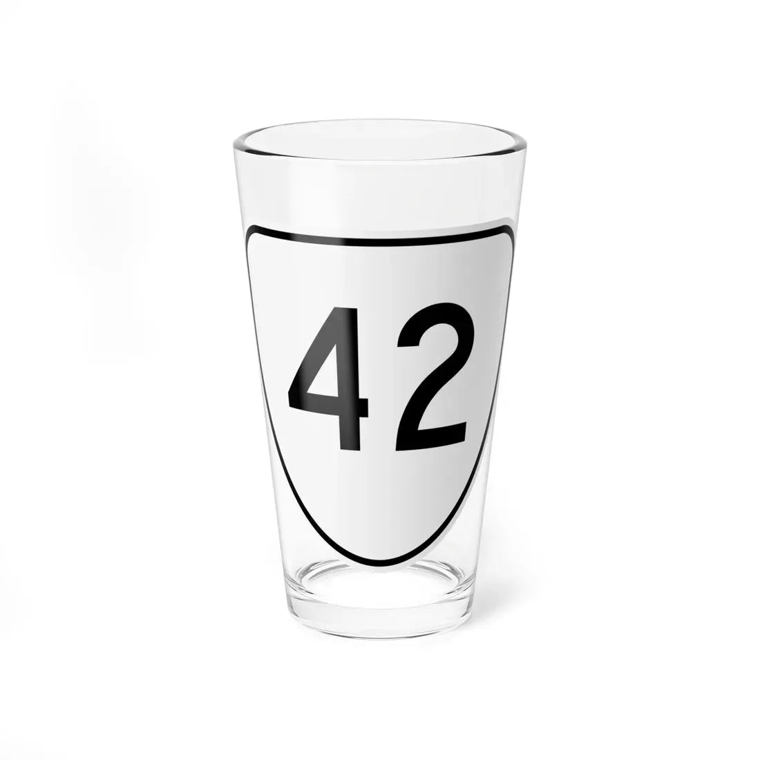 Virginia 42 1956 (Virginia) (Road Sign) Pint Glass 16oz 16oz - Go Mug Yourself