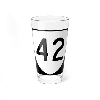 Virginia 42 (Virginia) (Road Sign) Pint Glass 16oz 16oz - Go Mug Yourself