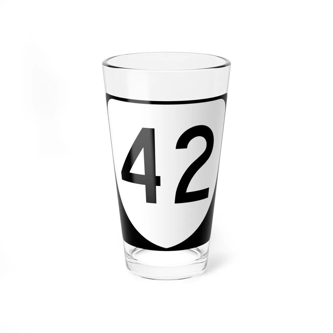 Virginia 42 (Virginia) (Road Sign) Pint Glss 16oz 16oz - Go Mug Yourself