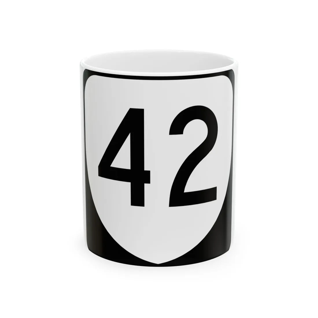 Virginia 42 (Virginia) (Road Sign) White Coffee Mug 11oz - Go Mug Yourself