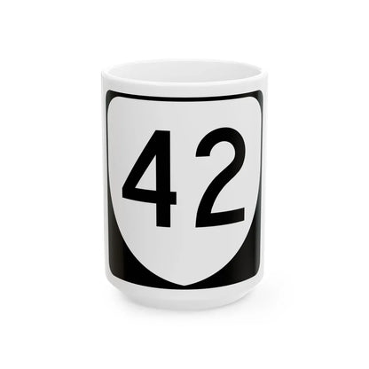 Virginia 42 (Virginia) (Road Sign) White Coffee Mug 15oz - Go Mug Yourself