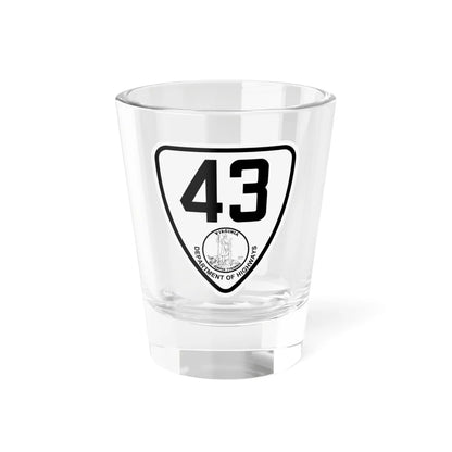 Virginia 43 1924 (Virginia) (Road Sign) Shot Glass 1.5oz 1.5oz - Go Mug Yourself