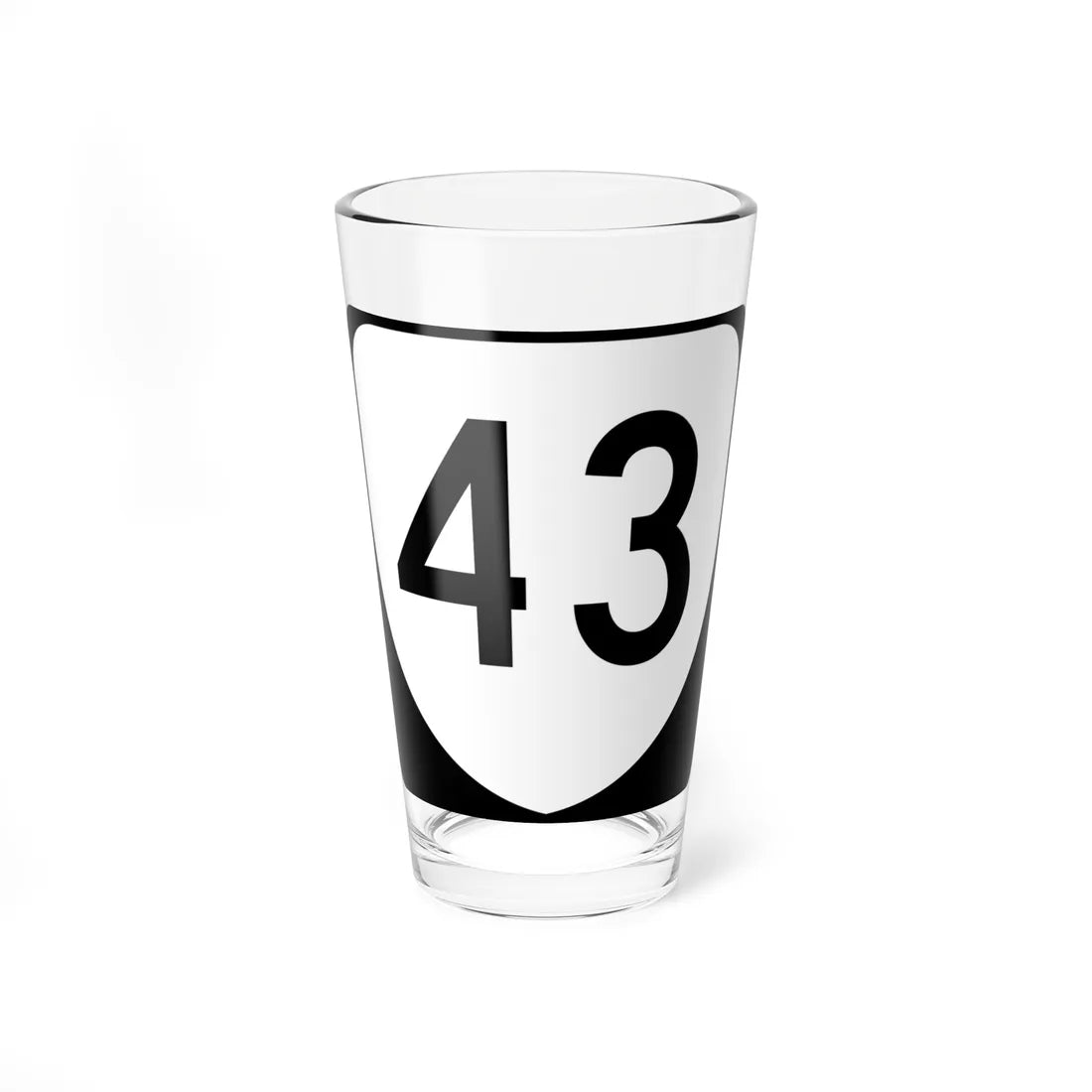 Virginia 43 (Virginia) (Road Sign) Pint Glss 16oz 16oz - Go Mug Yourself