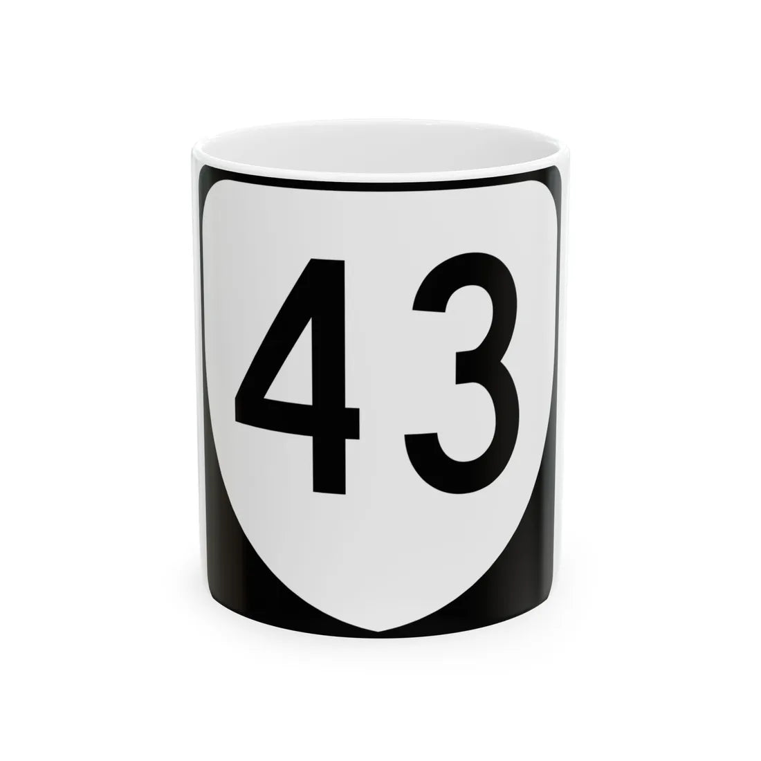 Virginia 43 (Virginia) (Road Sign) White Coffee Mug 11oz - Go Mug Yourself