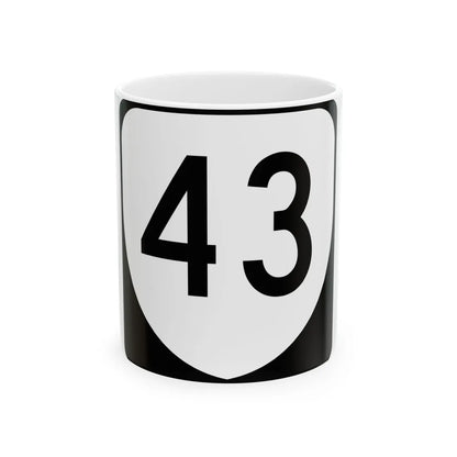 Virginia 43 (Virginia) (Road Sign) White Coffee Mug 11oz - Go Mug Yourself