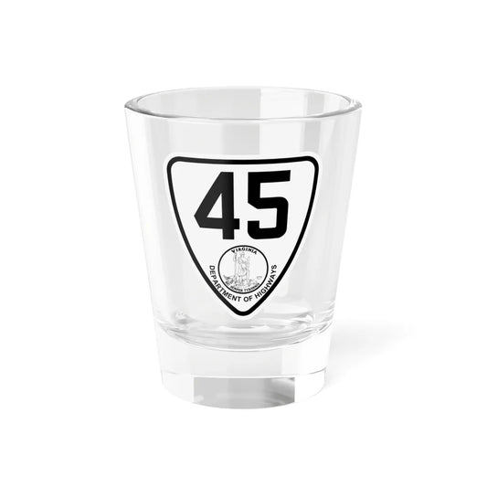 Virginia 45 1924 (Virginia) (Road Sign) Shot Glass 1.5oz 1.5oz - Go Mug Yourself