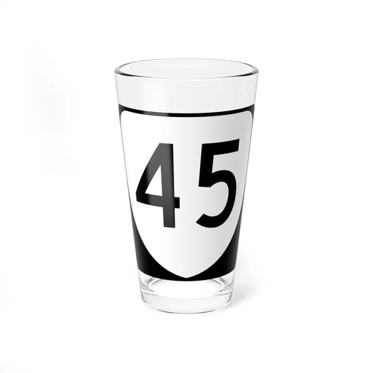 Virginia 45 (Virginia) (Road Sign) Pint Glss 16oz 16oz - Go Mug Yourself