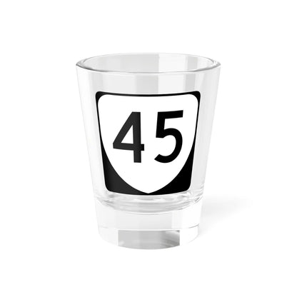 Virginia 45 (Virginia) (Road Sign) Shot Glass 1.5oz 1.5oz - Go Mug Yourself