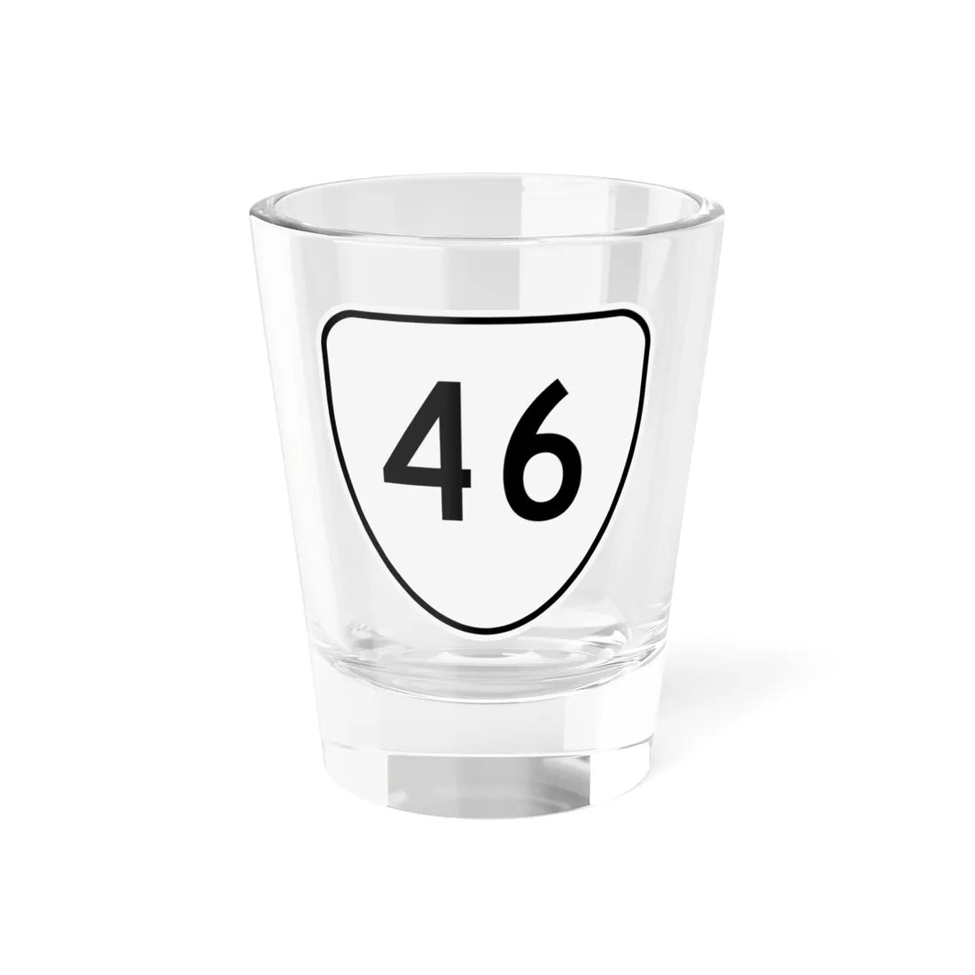 Virginia 46 1956 (Virginia) (Road Sign) Shot Glass 1.5oz 1.5oz - Go Mug Yourself