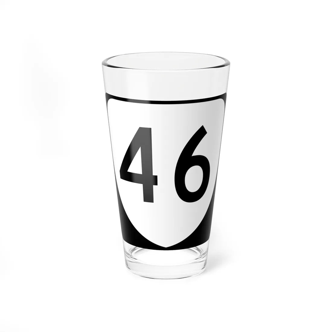 Virginia 46 (Virginia) (Road Sign) Pint Glss 16oz 16oz - Go Mug Yourself