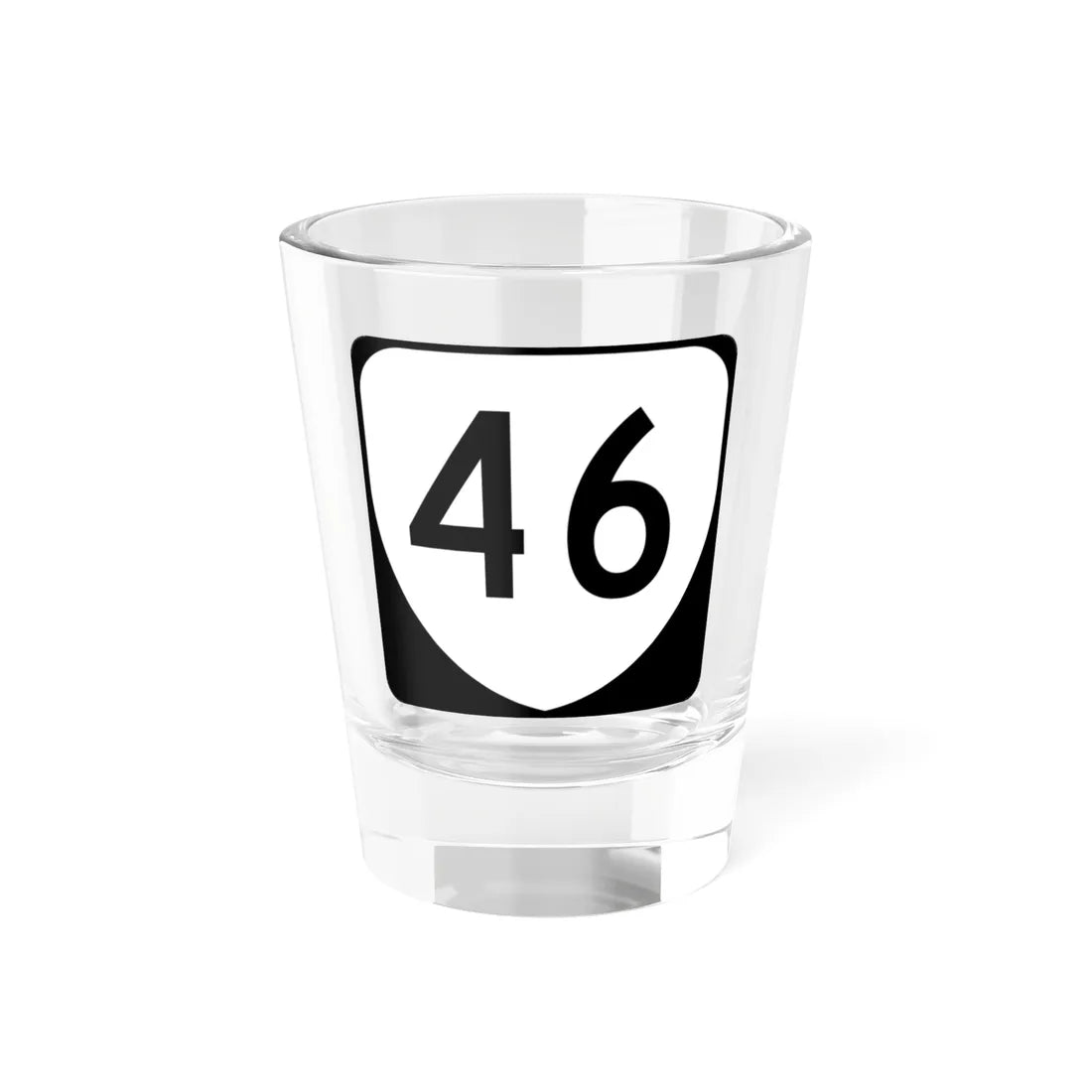 Virginia 46 (Virginia) (Road Sign) Shot Glass 1.5oz 1.5oz - Go Mug Yourself