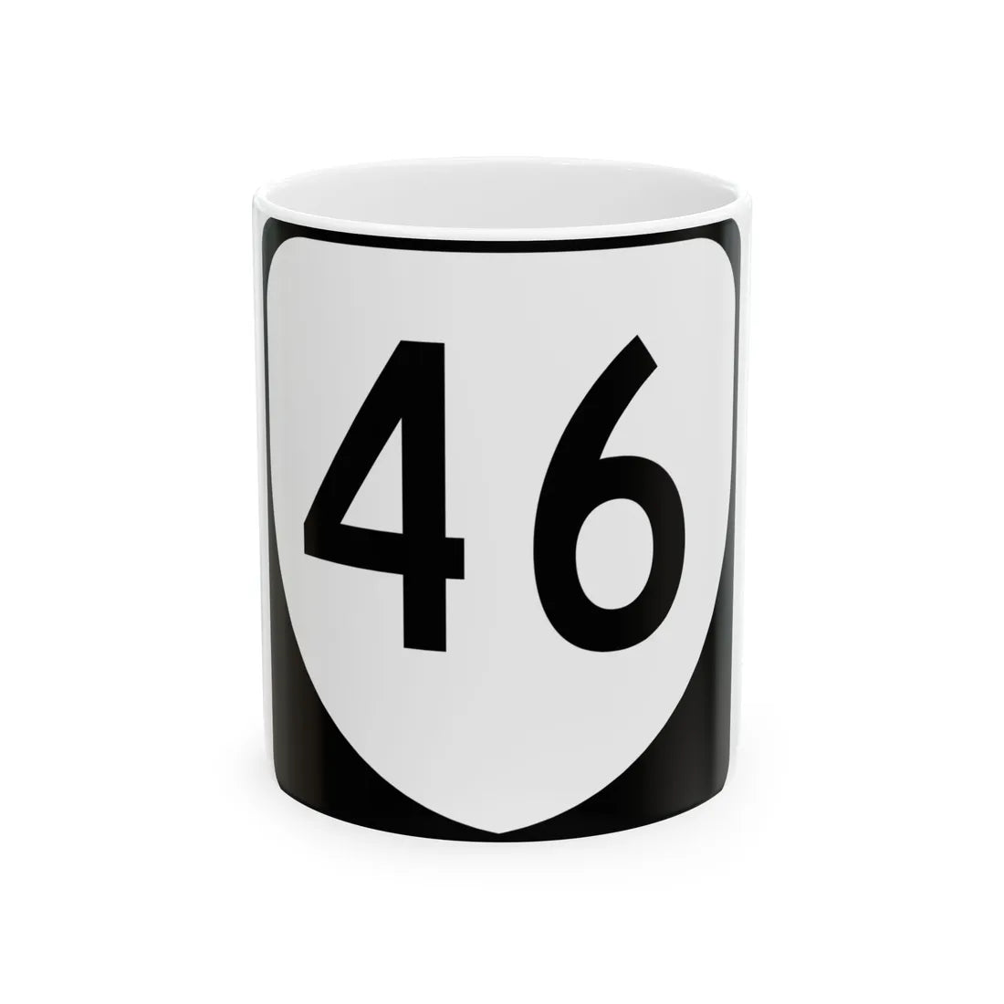 Virginia 46 (Virginia) (Road Sign) White Coffee Mug 11oz - Go Mug Yourself