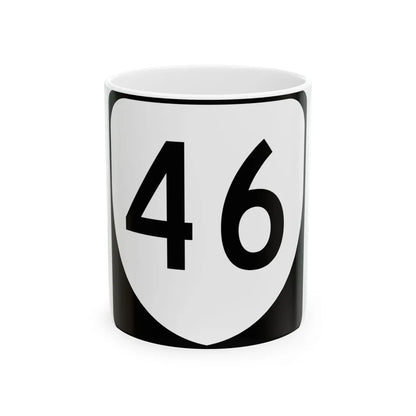 Virginia 46 (Virginia) (Road Sign) White Coffee Mug 11oz - Go Mug Yourself