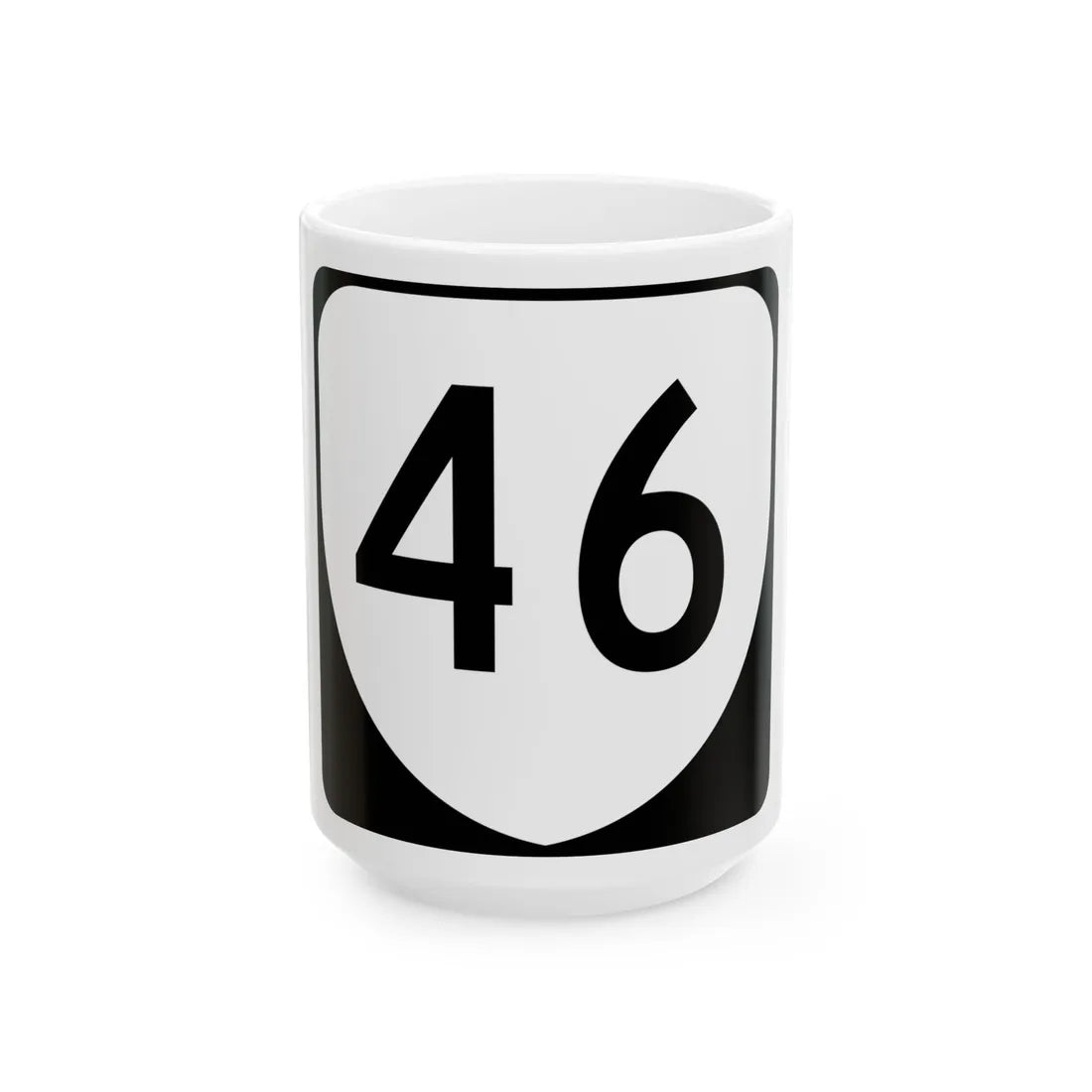 Virginia 46 (Virginia) (Road Sign) White Coffee Mug 15oz - Go Mug Yourself