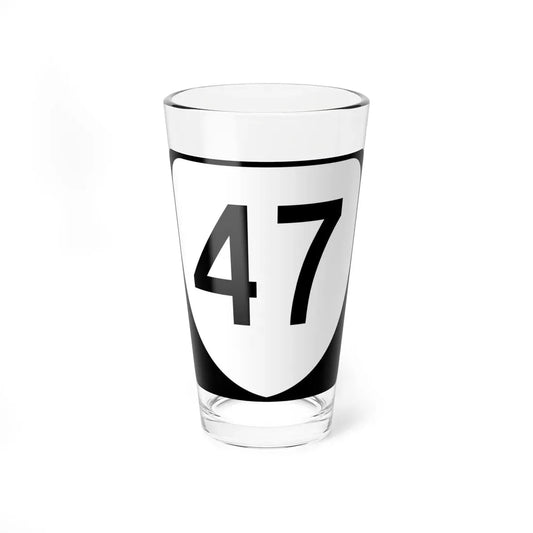 Virginia 47 (Virginia) (Road Sign) Pint Glass 16oz 16oz - Go Mug Yourself