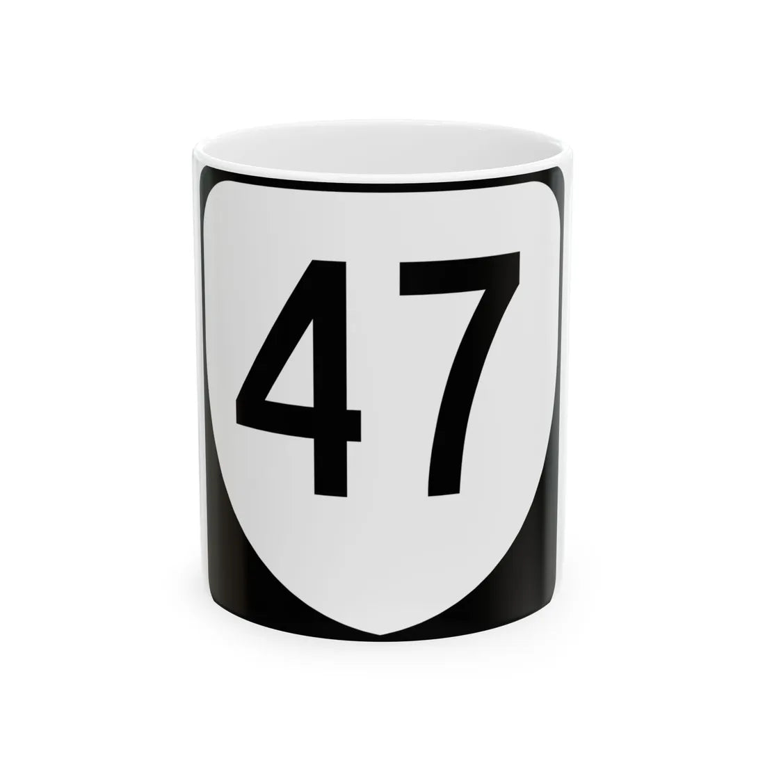 Virginia 47 (Virginia) (Road Sign) White Coffee Mug 11oz - Go Mug Yourself