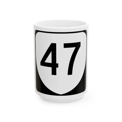 Virginia 47 (Virginia) (Road Sign) White Coffee Mug 15oz - Go Mug Yourself