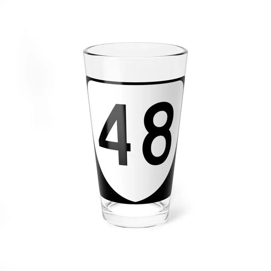 Virginia 48 (Virginia) (Road Sign) Pint Glass 16oz 16oz - Go Mug Yourself