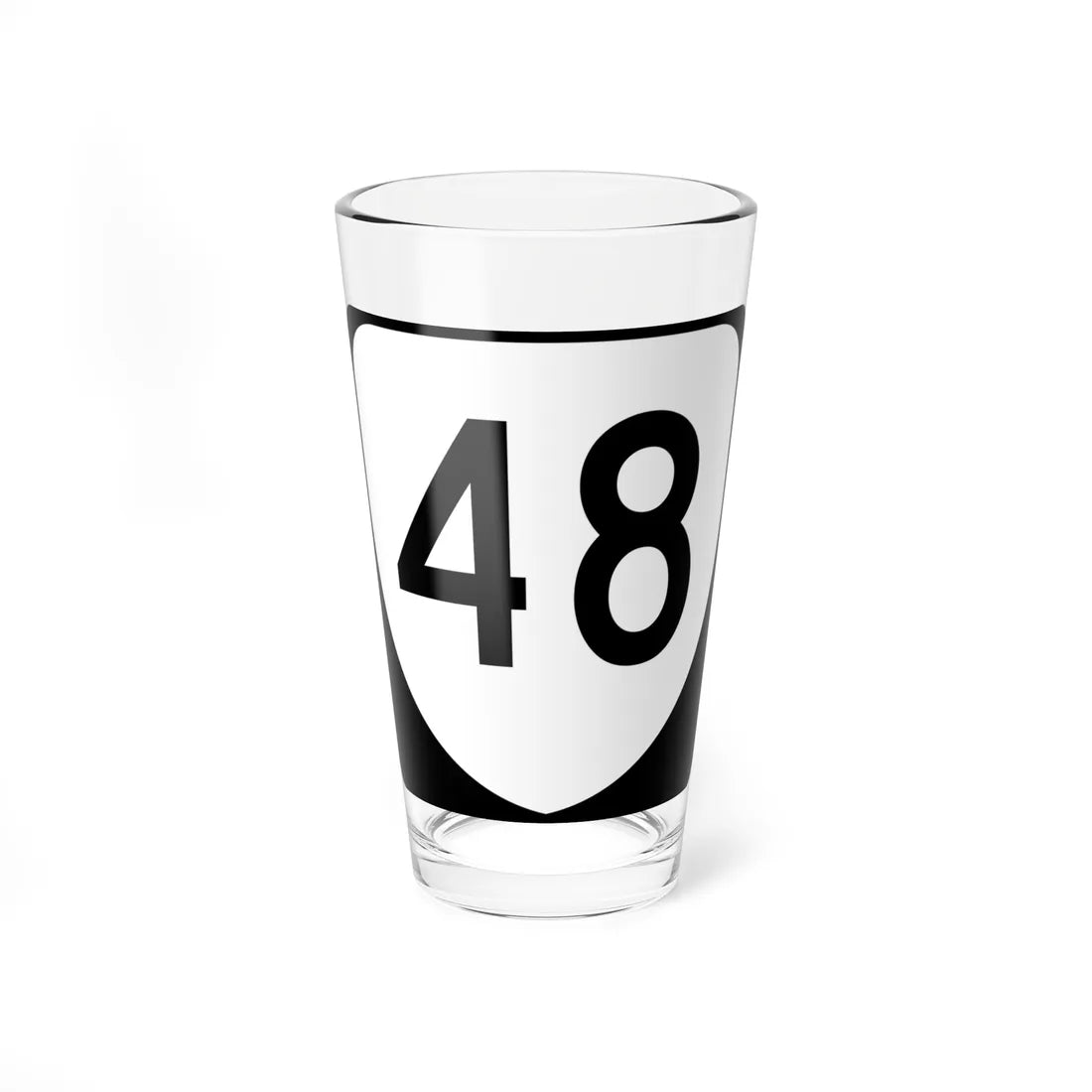 Virginia 48 (Virginia) (Road Sign) Pint Glss 16oz 16oz - Go Mug Yourself