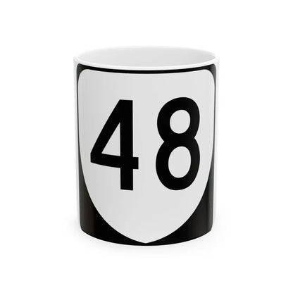 Virginia 48 (Virginia) (Road Sign) White Coffee Mug 11oz - Go Mug Yourself