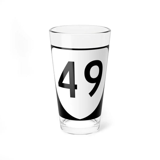 Virginia 49 (Virginia) (Road Sign) Pint Glss 16oz 16oz - Go Mug Yourself