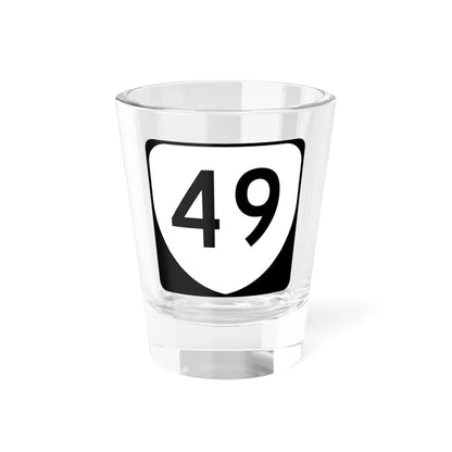 Virginia 49 (Virginia) (Road Sign) Shot Glass 1.5oz 1.5oz - Go Mug Yourself