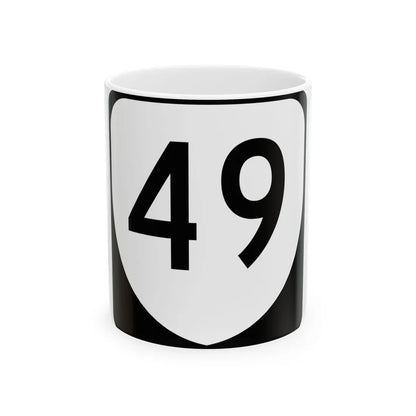 Virginia 49 (Virginia) (Road Sign) White Coffee Mug 11oz - Go Mug Yourself