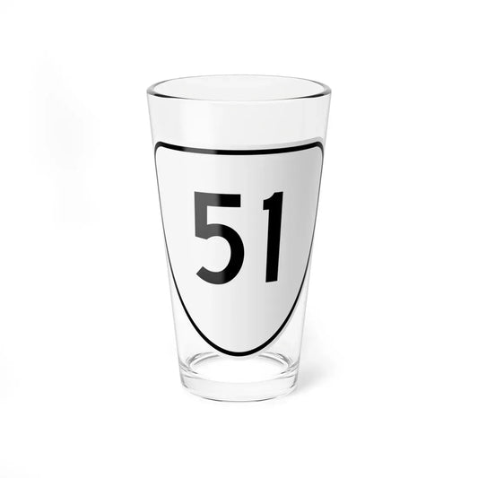 Virginia 51 1956 (Virginia) (Road Sign) Pint Glass 16oz 16oz - Go Mug Yourself