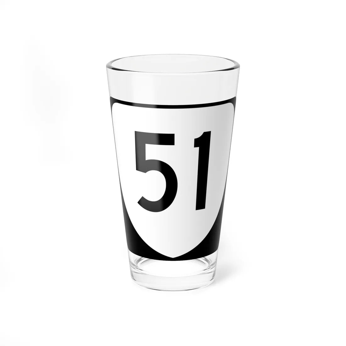 Virginia 51 (Virginia) (Road Sign) Pint Glss 16oz 16oz - Go Mug Yourself