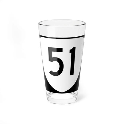 Virginia 51 (Virginia) (Road Sign) Pint Glss 16oz 16oz - Go Mug Yourself